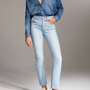 Aritzia Denim Forum Yoko High Rise Slim Jean (Light Wash)